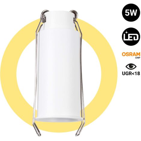 Downlight LED Mini 5W - Chip OSRAM - Basso UGR - Ø 34mm