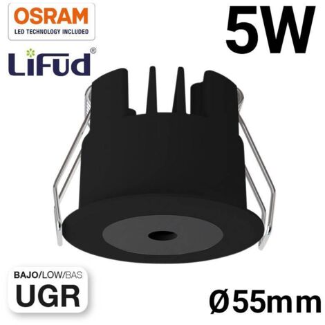Downlight LED Mini 5W - Chip OSRAM - Basso UGR - CRI 90 - Ø