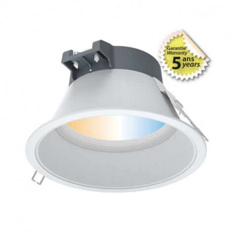 Downlight LED MIRA Basse Luminance - 30W CCT Miidex Lighting®  blanc - cct