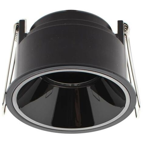 Downlight Led MOS UGR17 Round, 7W, negro/negro, Blanco cálido