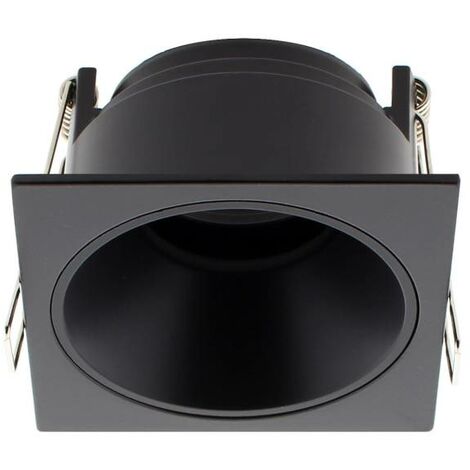 Downlight Led MOS UGR17 Square, 7W, negro/negro, Blanco cálido