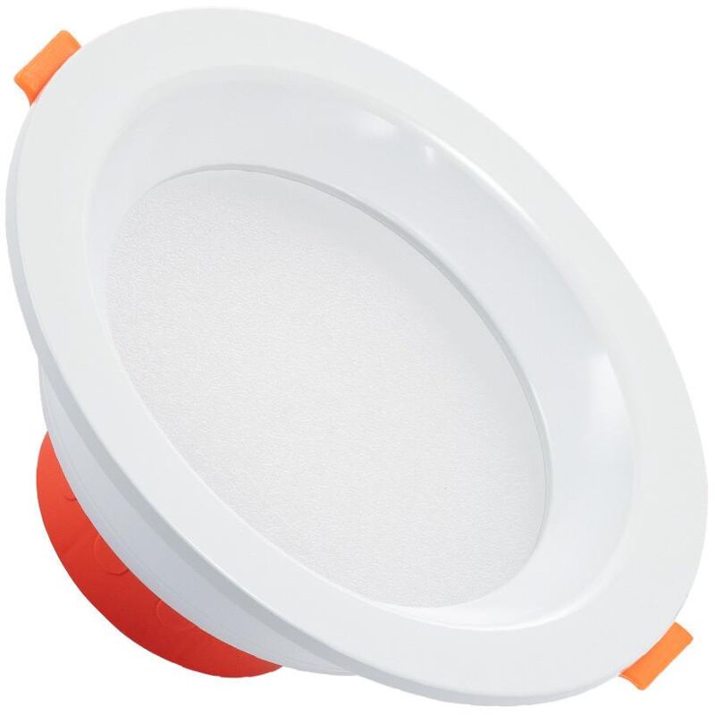 

Efectoled - Downlight LED 6W Corte Ø 90 mm IP44 No Flicker New Lux Blanco Frío 6000K - 6500K . - Blanco Frío 6000K - 6500K