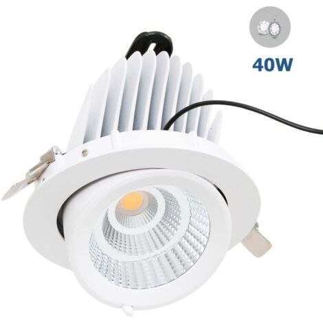 Downlight LED orientabile incassato - Chip speciale per negozi -
