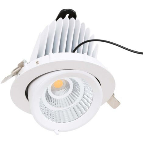 Downlight LED orientabile incassato - Chip speciale per negozi - - Bianco Caldo