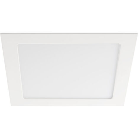 Downlight LED quadrato - 18W - 4000K - IP44 - Bianco - 225x225mm