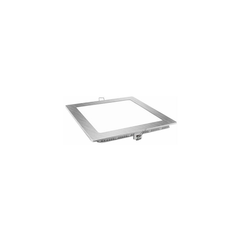 Image of Downlight LED quadrato caldo da 9 W color argento matel