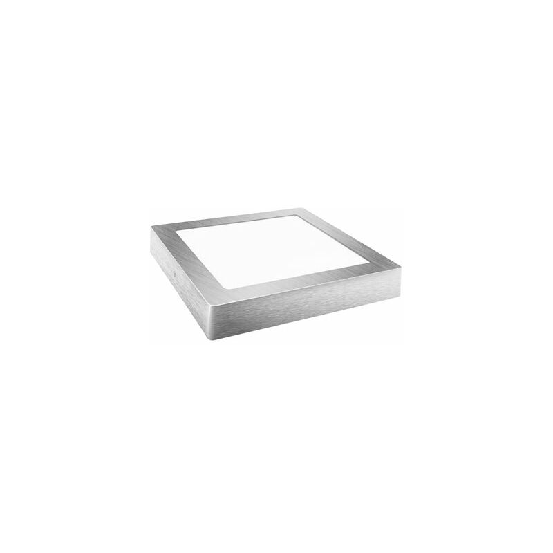 Faretto LED da incasso superficie quadrata matel silver 6w neutro