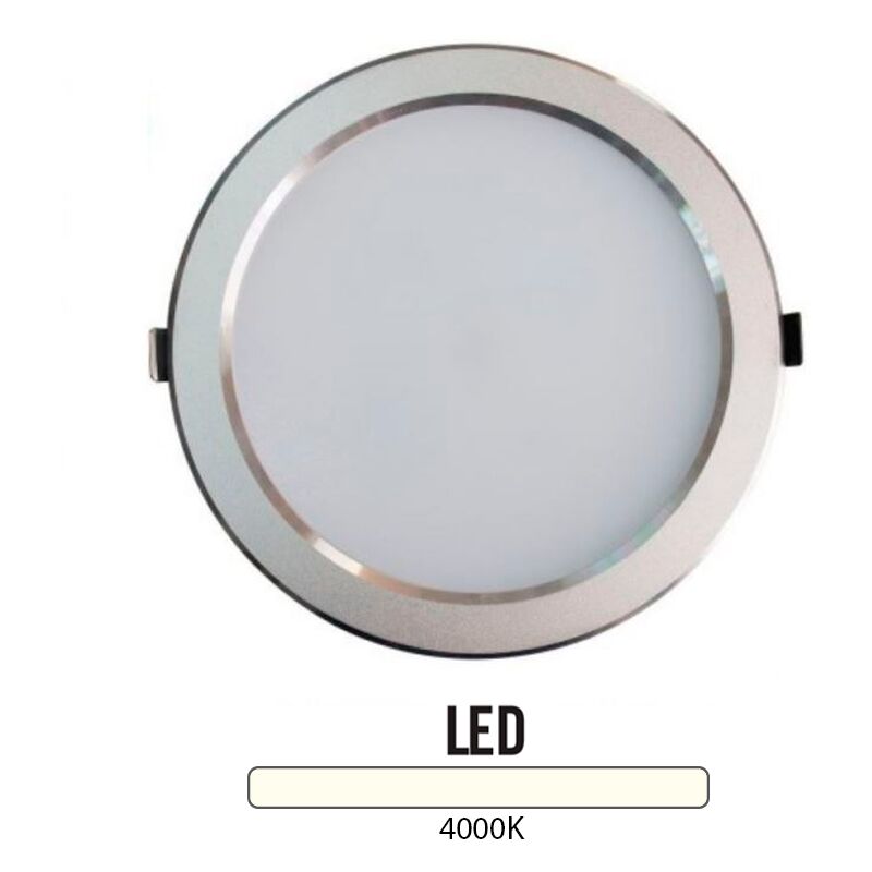 

Downlight Led Redondo 25W Plata Plata Natural 4000K - Plata