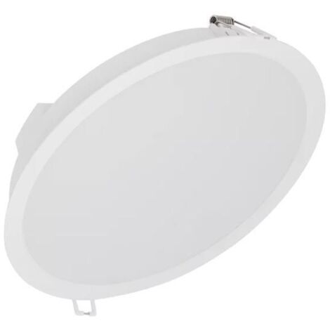 Downlight LED redondo empotrable (24W 4000K 2400lm) IP44/IK03 Ø21,5x4,2cm color blanco