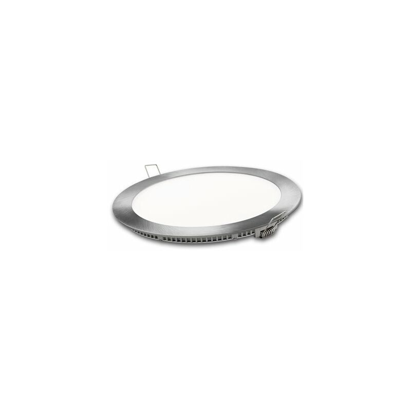 Alfa - Downlight led Redondo Plata 9W Neutra Matel