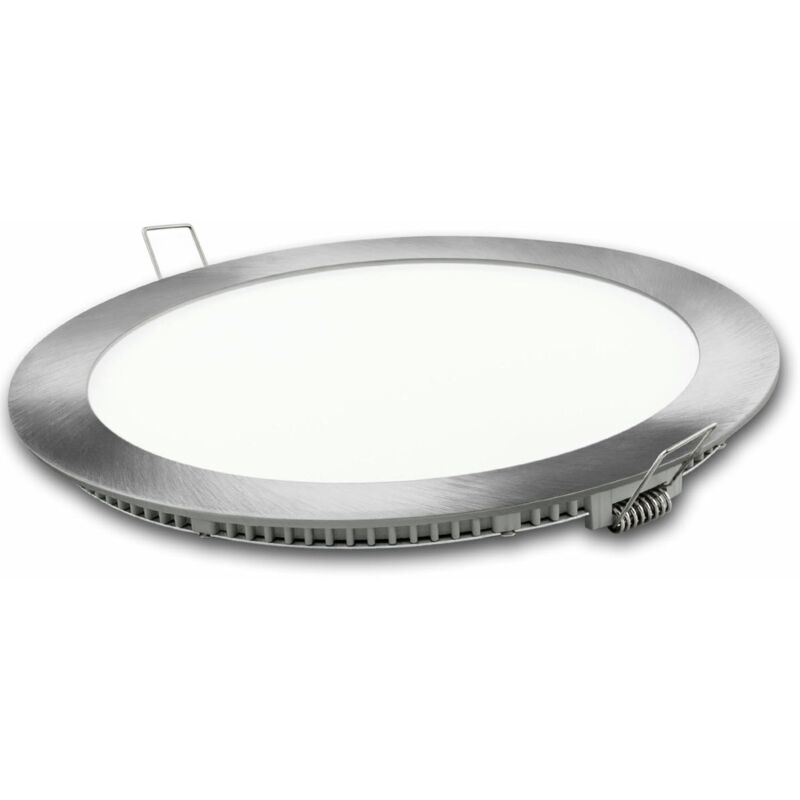 Downlight led Redondo Plata 9W Cálida Matel