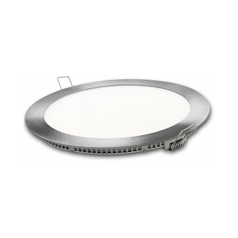 ALFA plano redondo led 18 w plata 6400k 1800lm