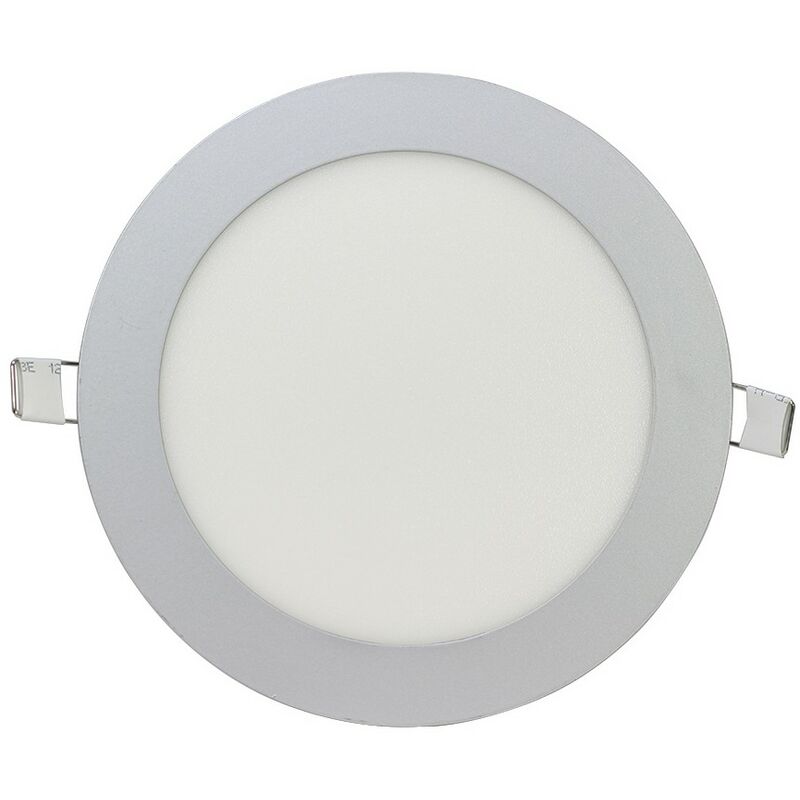 

Downlight Led redondo ultraplano plata 12W Plata Cálida 3000K - Plata