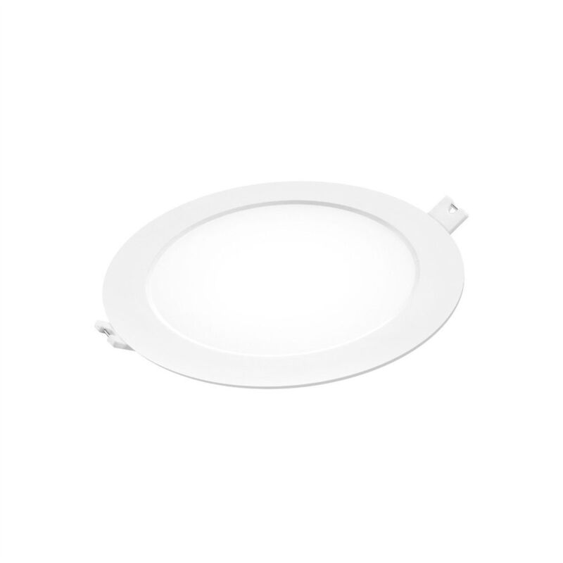 Downlight LED rond encastrable (6W 4000K 660lm) IP20 Ø12,1cm coloris blanc