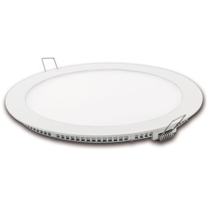 Downlight led plat rond blanc mat 18w neutre Downlight led plat rond blanc mat 18w neutre