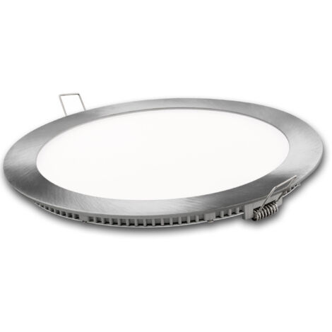 Downlight LED rotondo caldo argento matel da 12 W