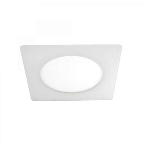 Downlight LED SMD “Novo Lux” cuadrado (6W 4000K 430lm) IP20 15x15cm fabricado en cristal y acrílico color blanco