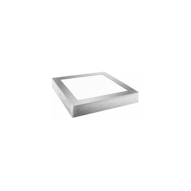 Alfa - Downlight led Superficie Cuadrado Plata 6W Fría Matel