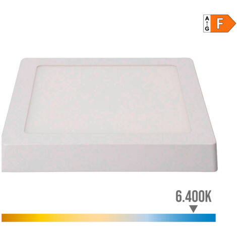 DOWNLIGHT LED SUPERFICIE CUADRADO 20W 1500lm 6400K LUZ FRIA BLANCO 22,5x22,5x4cm EDM