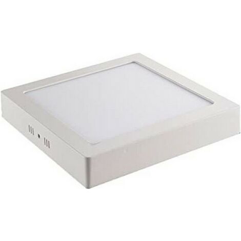 Downlight LED superficie quadrata 20w 1500lm 4000k bianco luce diurna 22x22x3,5cm EDM