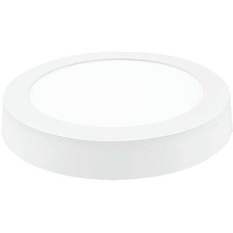 Downlight LED Superficie Redondo Blanco 18W Fría Matel