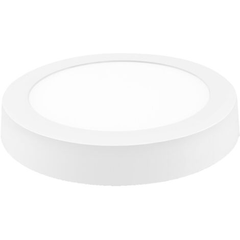 Downlight led superficie redondo blanco matel 12w 6400K