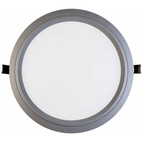 Downlight LED Ultraslim Encastré Rond 15W 1100lm Ø20,5cm 4000K Aluminium 1Primer Leader