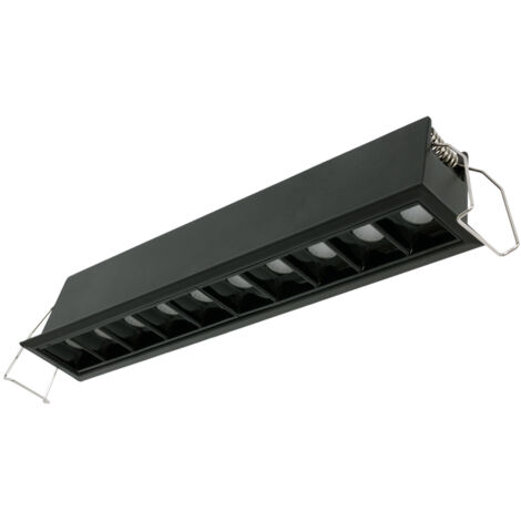 Downlight lineare LED da incasso 20W - UGR18 - CRI90 - Chip OSRAM - Bianco Neutro
