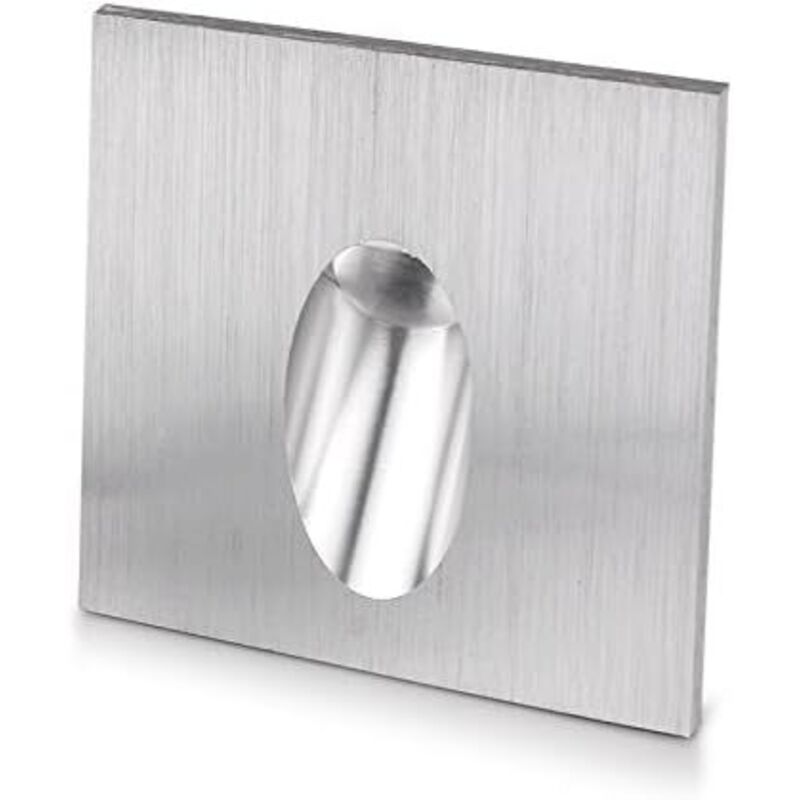 Aougo - Downlight mural encastré carré à led pour escaliers, véranda, allée 1W ac 100-245V (blanc froid)