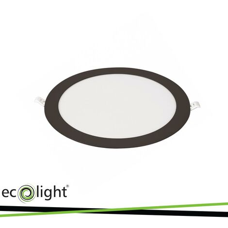 DOWNLIGHT P/T CIRCLE 118X7 6W  4000K 360LM NERO                                                          - Luce NATURALE