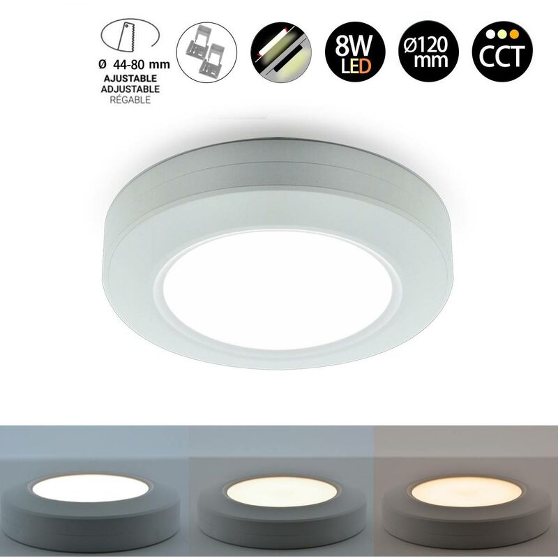 

Downlight Plafón LED Multifuncional CCT 8W
