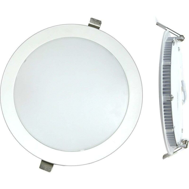 Image of Silver Electronics - Faretto da incasso circolare a led 18w Daylight 4000k Finitura Blanco 1471840
