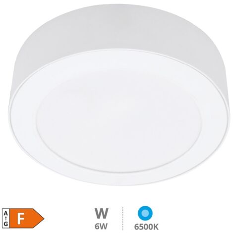 Downlight superficie LED redondo Bogur 6W 6500K Blanco