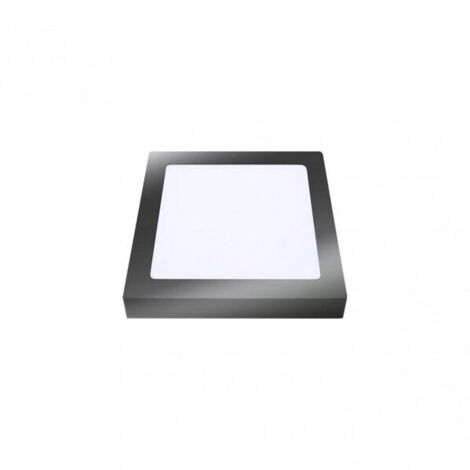 Downlight superficie toba 12w 6500k Niquel Cuadrado 1080lm 3,5x17x17 Cm