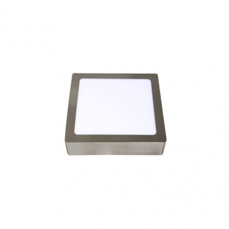 Downlight superf.toba 12w 6500k nickel square 1080lm 3,5x17x17 cm