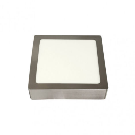 Downlight surface tuf 18w 4000k Nickel Carré 1530lm 3.5x22.5x22.5 Cm