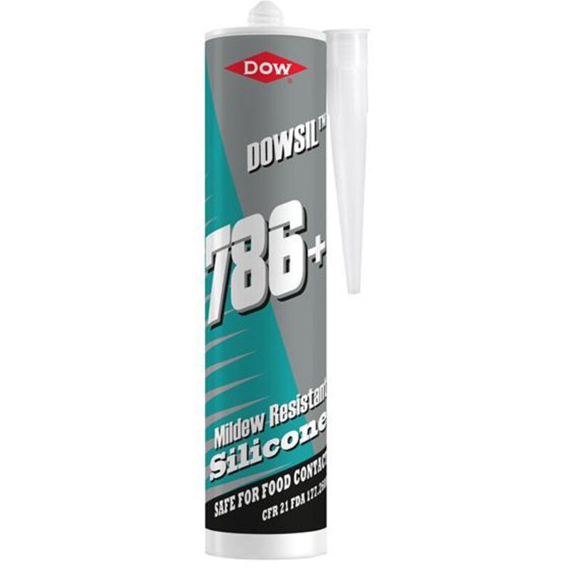 Dowsil 786+ Clear Silicone Sealant for Showers & Tubs