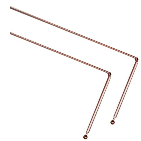 Dowsing Rods - 99.9% Pure Copper, 2 Pieces, Divination Tools for Ghost Hunting