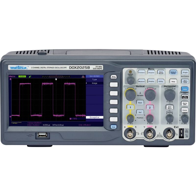 Oscilloscope numérique Metrix dox 2025B 20 MHz 2 canaux 500 Méch/s 32 kpts 8 bits mémoire numérique (dso) X885721