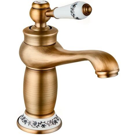 DP Grifería GS11077 Rubinetto monocomando per lavabo, Antico