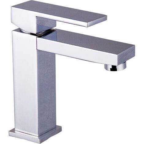 DP rubinetteria Quercia – Rubinetto monocomando per lavabo, colore: argento
