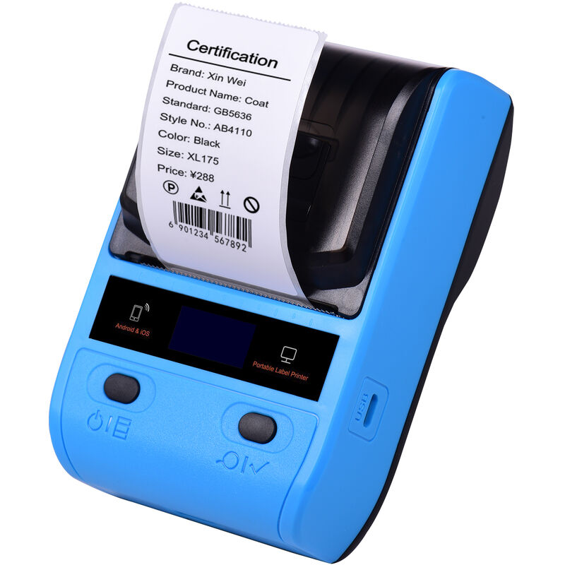 

Happyshopping - DP23 Impresora termica portatil de 58 mm Impresora inalambrica de envio rapido para paquetes de envio Etiquetas de precio Etiquetas