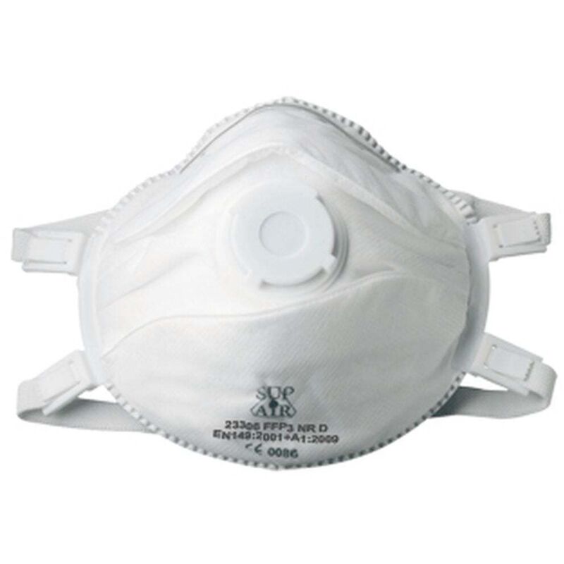 Maschera respiratoria a conchiglia con valvola Sup...