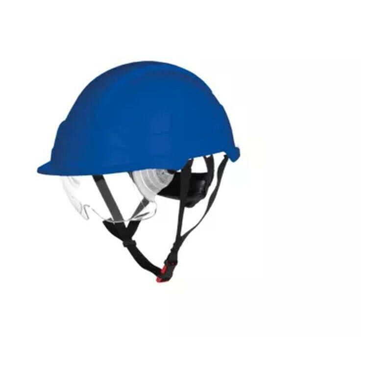 Image of Coverguard - Casco di sicurezza non ventilato con occhiali di sicurezza integrati phoenix pro abs Blu Unico - Blu