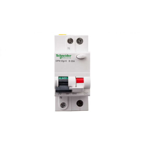 DPN K DIFFERENTIAL-LEISTUNGSSCHALTER B 20A 1P+N 30MA 2M AC 6KA ACTI 9 A9D22620