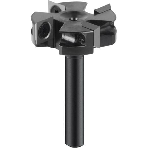 DPZO INHHUB Fraise à défoncer -tige de 8 mm - diamètre de 40 mm - Fraise à Surfacer mèche de rabotage à 4 ailes -INHHUB