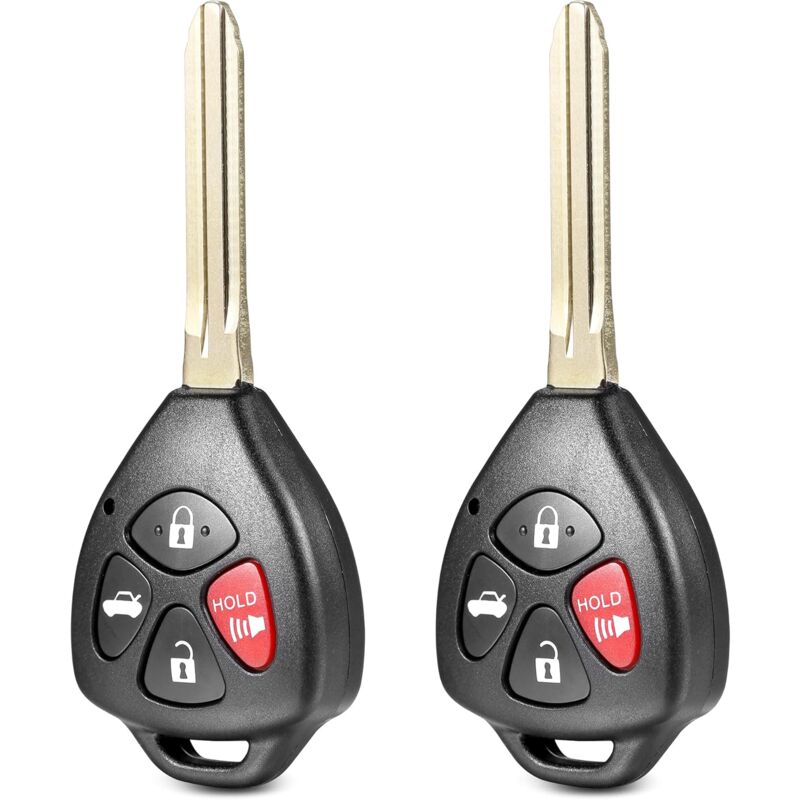DPZO Lot de 2 clés de voiture de remplacement à distance pour entrée sans clé pour Toyota Corolla 2010-2013/Venza 2009-2016 avec puce G (GQ4-29T,