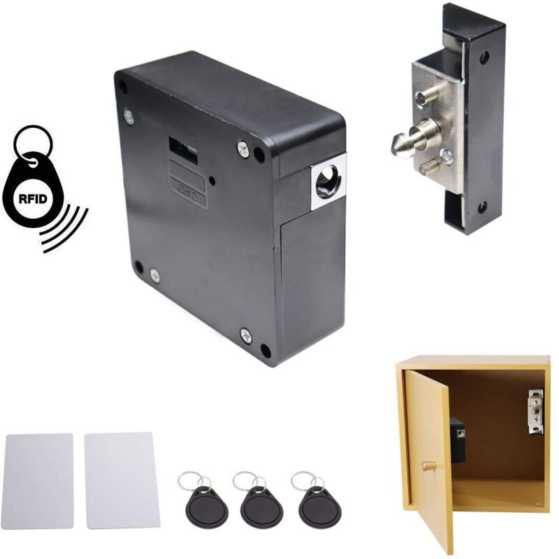 Dpzo - Serrure électronique pour armoire en bois avec 5PCS ic Cards/Tags
