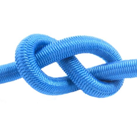 DQ-PP Corde Élastique 10mm 75m Bleu