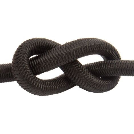 DQ-PP Corde Élastique 6mm 100m Noir